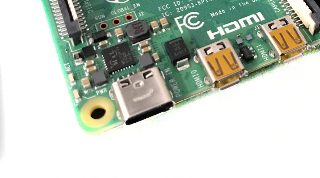 Stromversorgung USB-C am Raspberry Pi 4